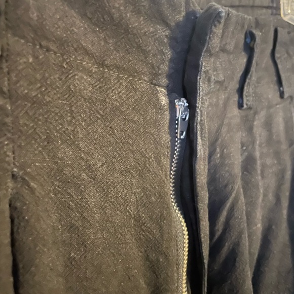 Free People Linen Blend Black Pants Size 4 - Picture 4 of 6